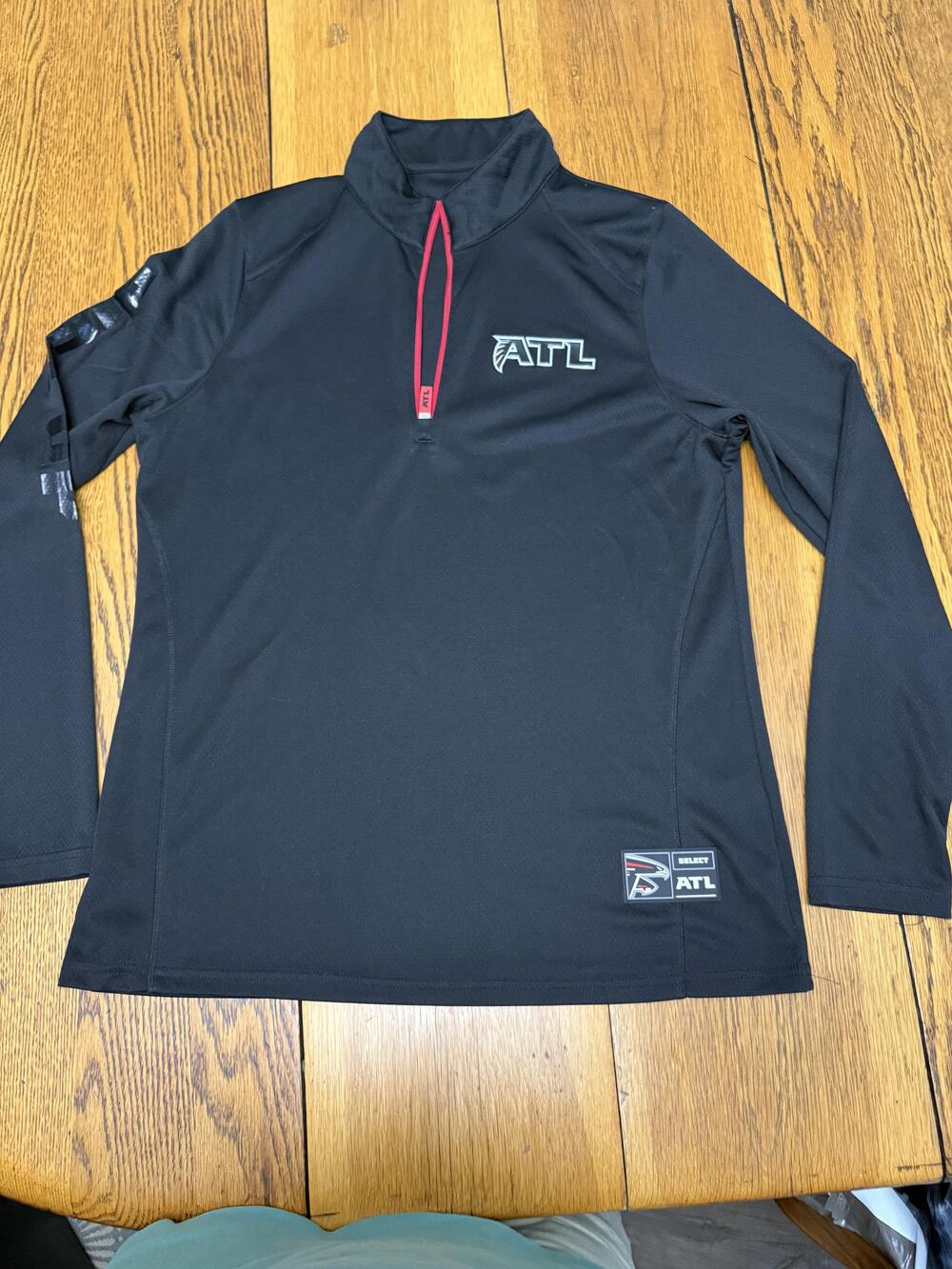 Atlanta Falcons Shirt Womens XL Black NFL Football Member Exclusive Pullover ATL